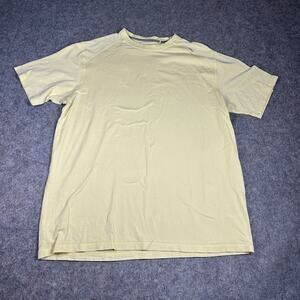 Tasc Bamboo Shirt Men's Size Medium Yellow Performance Technology Organic Cotton